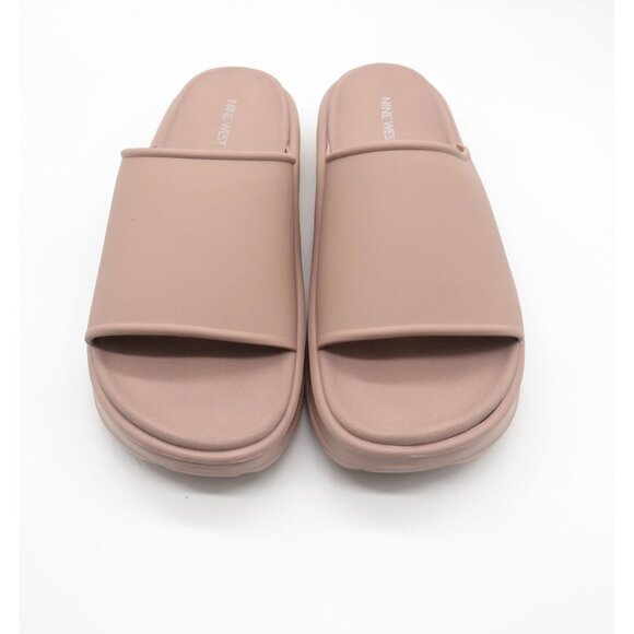 Nine West Women's Light Natural Sandals Cushioned Textured Outsoles Size 10 NEW - Picture 2 of 6